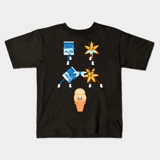 Vanilla, Milk, Ice-cream, Fun, Ice-cubes, Fusion Kids T-Shirt